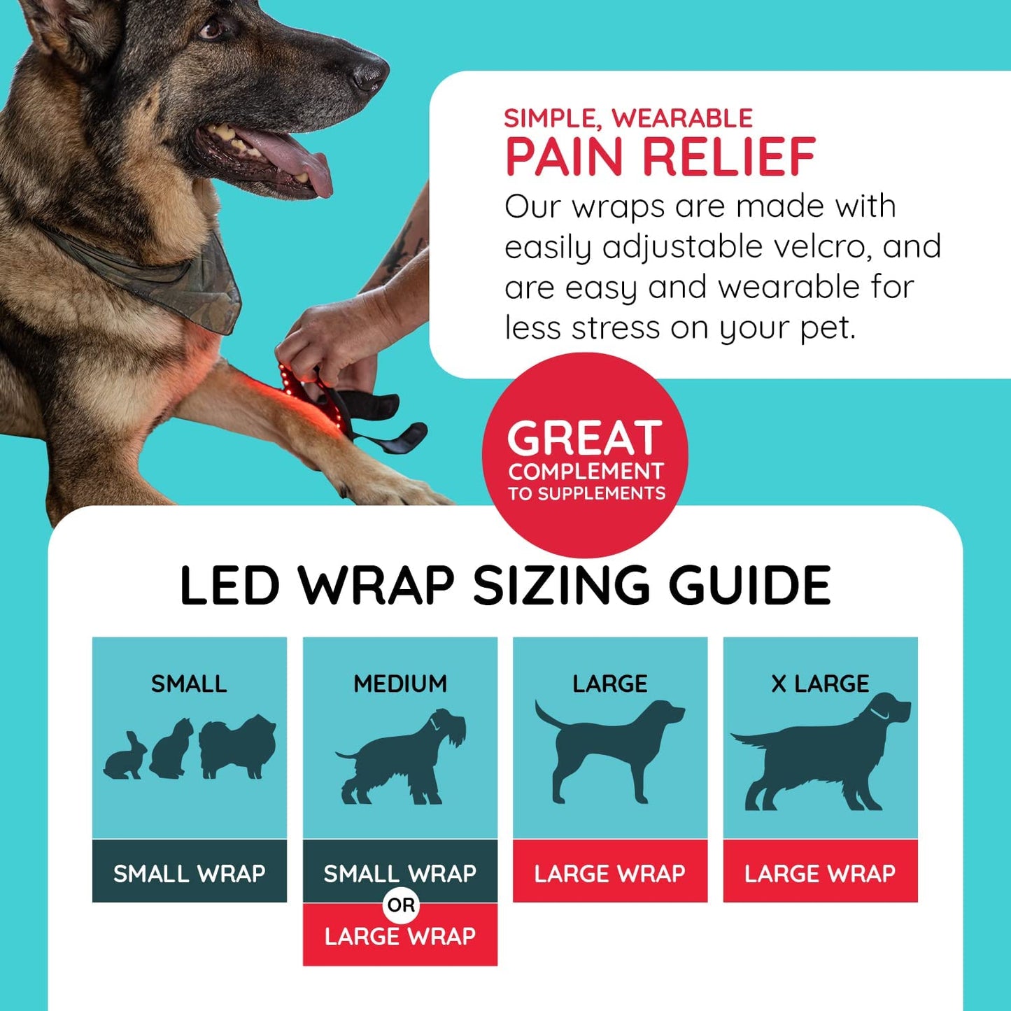 HeaLED wraps are easy to use wearables for your pet